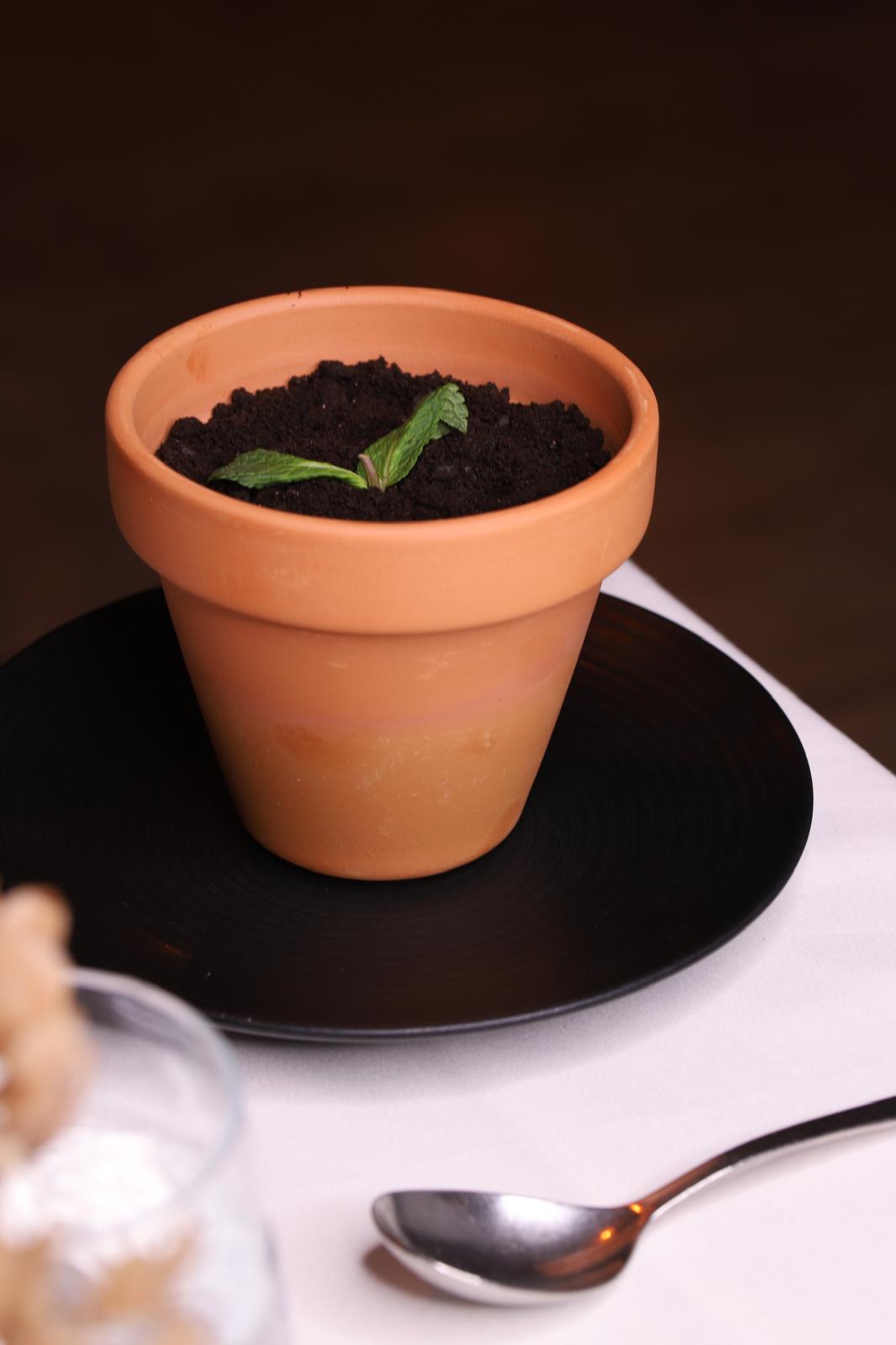 Maceta de chocolate